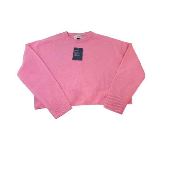 Universal Thread Pink Crewneck Sweater XS Recycled Polyester Blend Ribbed Hem Wo - Picture 1 of 8